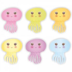 Наклейка Шесть медуз