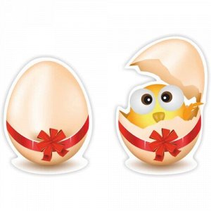 Наклейка Цыпленок и яйцо
