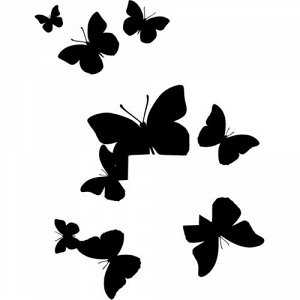 Бабочки на розетку
