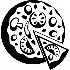 Пицца Чтобы узнать размеры наклейки, воспользуйтесь пожалуйста кнопкой "Задать вопрос организатору".  Наклейки можно изготовить любого размера по индивидуальному заказу. Напишите в сообщении нужный ра