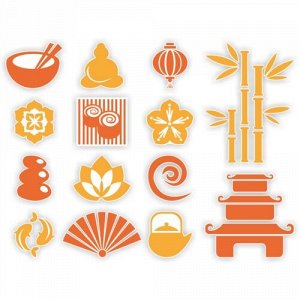 Наклейка Японские символы