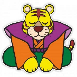Наклейка Мультяшный тигр