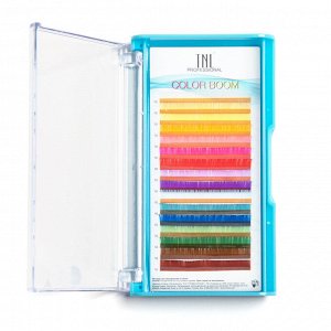 Цветные ресницы на ленте TNL Color boom MIX 0.10, 10 мм, изгиб D, 16 линий