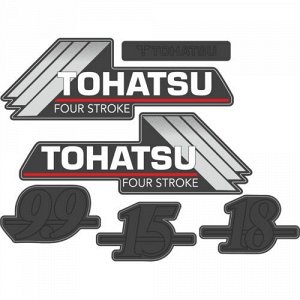 Наклейка TOHATSU (комплект 9.9, 15, 18)
