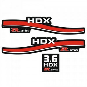 Наклейка HDX (комплект 9.8) R-series