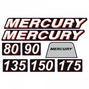 Наклейка Mercury 80, 90, 135, 150, 175