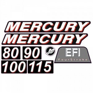 Наклейка Mercury 80, 90, 100, 115