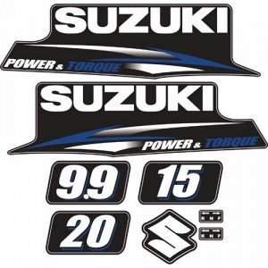 Наклейка Suzuki 9.9, 15, 20