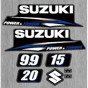 Наклейка Suzuki 9.9, 15, 20