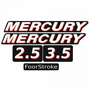 Наклейка Mercury 2.5, 3.5