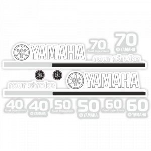 Наклейка Yamaha (комплект 40, 50, 60, 70)