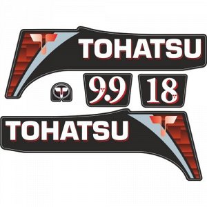 Наклейка TOHATSU (комплект 9,9+18)