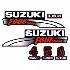 Наклейка Suzuki 4, 5, 6