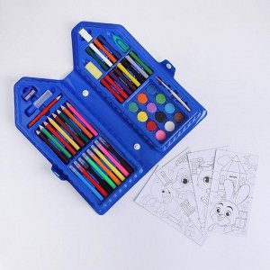 Набор для творчества «Рисуем вместе» в форме карандаша, 51 предмет