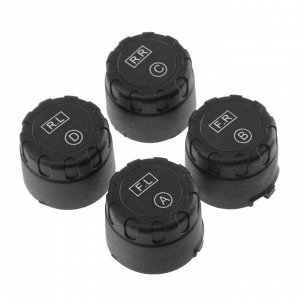 Система контроля давления в шинах TPMS, беспроводной модуль, 4 датчика, пластик, чёрный