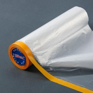 Защитная пленка с клейкой лентой для малярных работ, ширина 180 см, длина 20 м