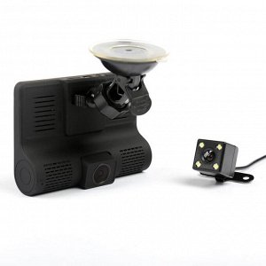 Видеорегистратор Cartage, 3 камеры, FHD 1080, LTPS 4.0, обзор 170°