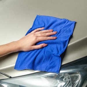Тряпка для мытья авто, Grand Caratt, микрофибра 20х30 см, синяя