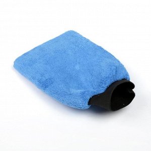 Варежка для уборки авто, 24x16 см, синяя