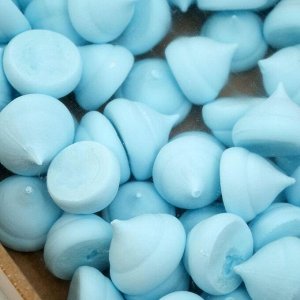 Сахарные фигурки «Безе», голубые, 600 г