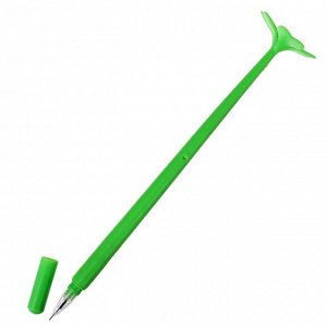 Ручка гелевая-прикол "Счастливый клевер зеленый"
