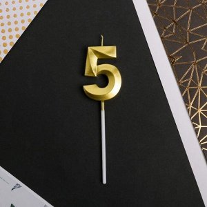 Свеча для торта, цифра «5», 11.5x2.3 см