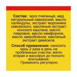 Мазь Монастырская "От судорог". Архыз Стекло  28 мл