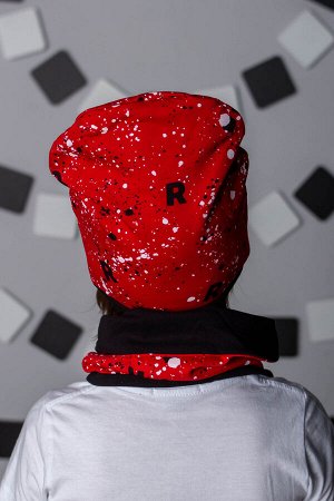 Комплект "Red" (шапка + снуд)