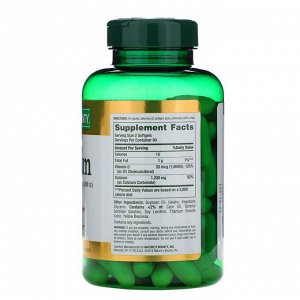 Nature's Bounty, Кальций с витамином D3, 1200 мг, 120 мягких таблеток с быстрым высвобождением