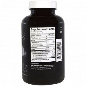 Ascenta, NutraSea hp, омега-3 кислоты, сверхэффективная ЭПК, со вкусом лимона, 120 мягких желатиновых капсул