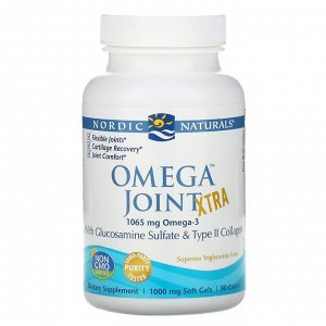 Nordic Naturals, Omega Joint Xtra, 1000 мг, 90 гелевых капсул