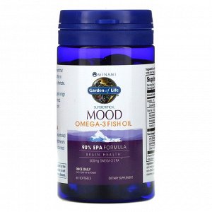 Minami Nutrition, Суперкритикал Муд, рыбий жир Омега-3, 500 мг, 60 капсул