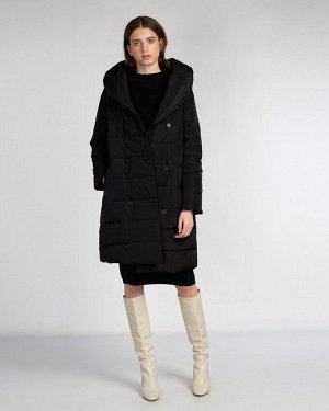 Пальто утепленное жен. (999999) чёрный