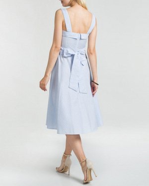 Платье жен. (002121)бело-голубой