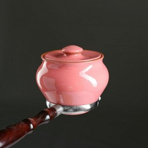 Набор "Вятская керамика Трио" 0,7лх3шт + ухват, розовый