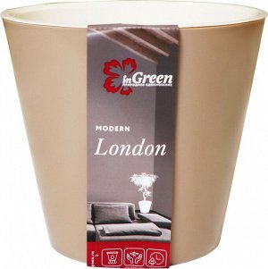 "London"/Rosemary" Горшок для цветов на колёсиках d=33см 16л мол. шоколад ING6207МШ 221600427/01