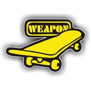 Наклейка skateboard weapon