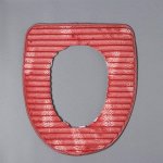 Чехол на сиденье для унитаза на липучках «Пёрышки», 37x42 см, цвет МИКС