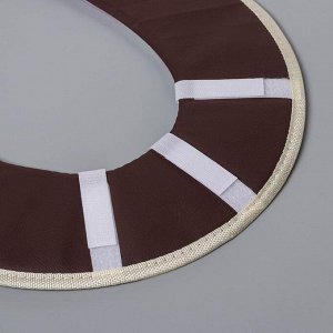 Чехол на сиденье для унитаза на липучках «Морячок», 37?42 см, цвет МИКС