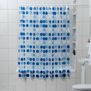 Штора для ванной комнаты Доляна «Градиент», 180x180 см, PVC