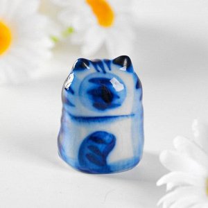 Сувенир керамика "Кот "Таити" маленький" 4х3 см