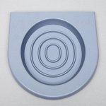 Туалет для приучения кошек к унитазу 39,2 х 38,7 х 3 см, серый