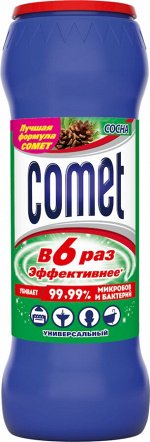 COMET Порошок чистящий с дезинфиц. свойствами Сосна с хлоринолом в банке 475г