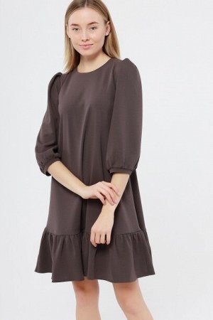 Платье 1020 серо-коричневый