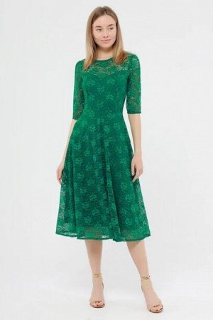 Платье кружево 965 зеленый
