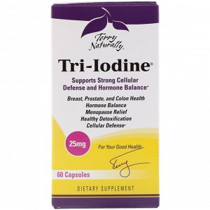 Terry Naturally, Tri-Iodine, 25 мг, 60 капсул