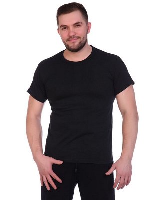 Мужская черная футболка У263Ч