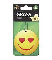 Картонный ароматизатор GRASS "Смайл" (ваниль) ST-0400 , шт