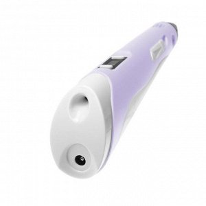 Комплект 3Д ручка NIT-Pen2 фиолетовая + пластик ABS 20 цветов по 10 метров