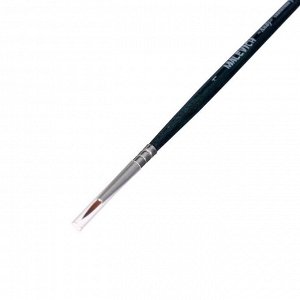 Кисть Синтетика Круглая, Malevich Andy № 1, d-1.0 мм, L-8 мм (короткая ручка), синий лак 753001